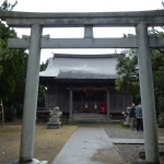 厳島神社　災害復興記念碑