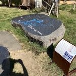 大島津波浸水域石碑